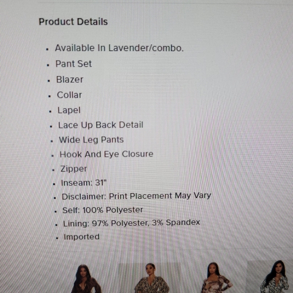 Fashion nova pant suit size M - Picture 15 of 17